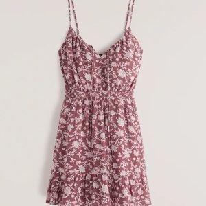 NWT Abercrombie Easy Wait Mini Dress - Red Floral